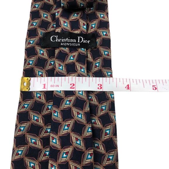 Christian Dior Monsieur geometric tie - Picture 5 of 6